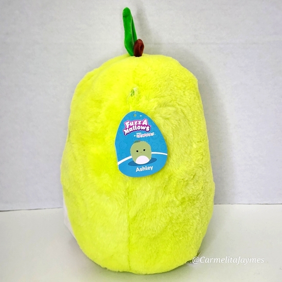 ASHLEY 🍏 12" Green Apple FuzzAMallow Original Squishmallow NWT Table Tennis - Picture 2 of 9